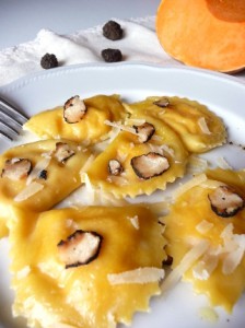 Ravioli di zucca e tartufo